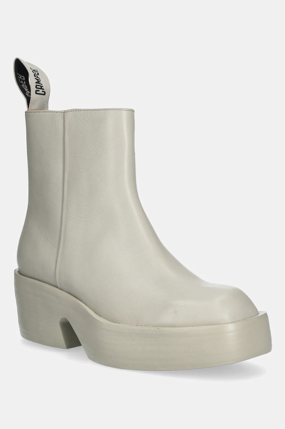 Δερμάτινες μπότες Camper Billie ίσια πλατφόρμα μπεζ K400754.006