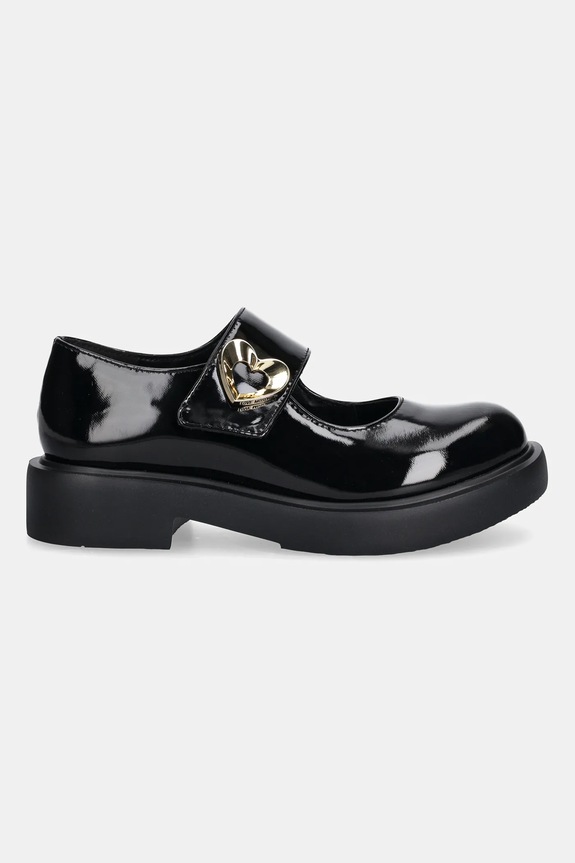 Love Moschino buty skórzane JA10114G1NIH0000 czarny AW25