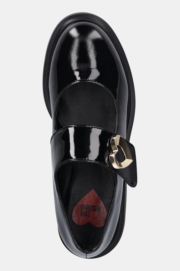 Love Moschino buty skórzane czarny JA10114G1NIH0000