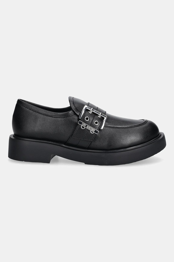 Δερμάτινα μοκασίνια Love Moschino JA10134G1NIA000A μαύρο AW25