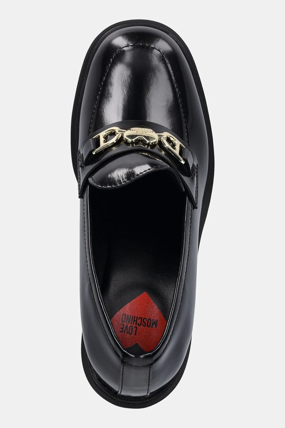 Boty Kožené lodičky Love Moschino JA1018AG1NJD0000 černá