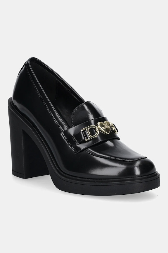 Kožené lodičky Love Moschino černá JA1018AG1NJD0000
