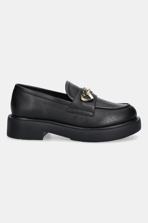 Kožne mokasinke Love Moschino JA10094G1NIA0000 crna AW25