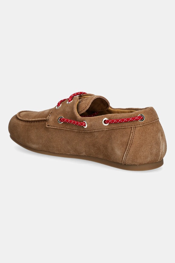 Încălțăminte Love Moschino mocasini din piele întoarsă JA10191G1NIG0210 bej