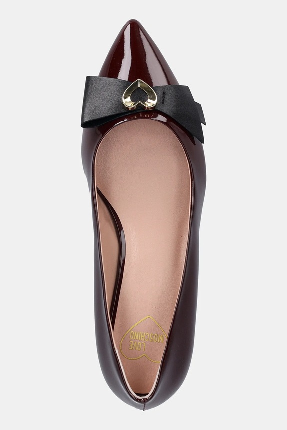 Love Moschino szpilki bordowy JA10353G1NIH0556