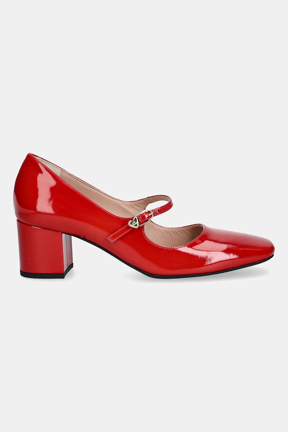 Love Moschino czółenka skórzane JA10385G1NIH0500 czerwony AW25