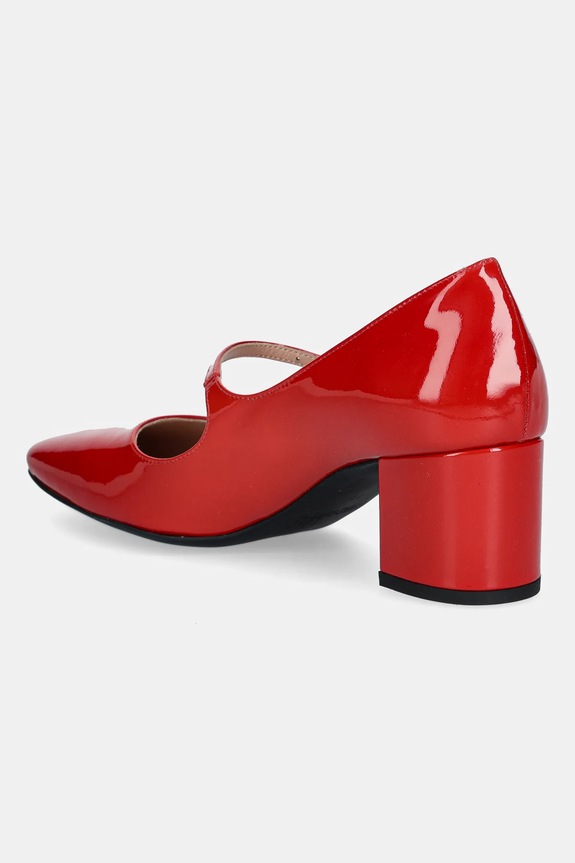Obuwie Love Moschino czółenka skórzane JA10385G1NIH0500 czerwony
