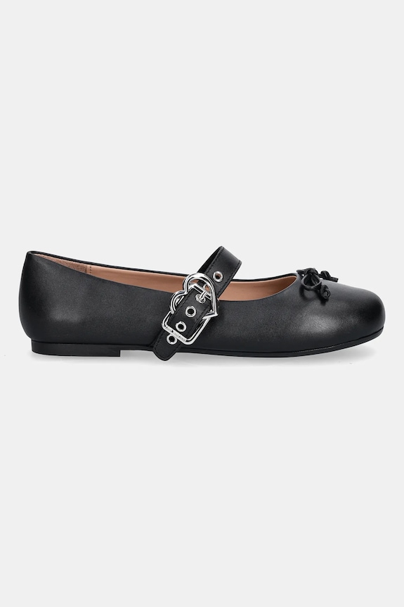 Kožené baleríny Love Moschino JA11091G1NIE000A černá AW25