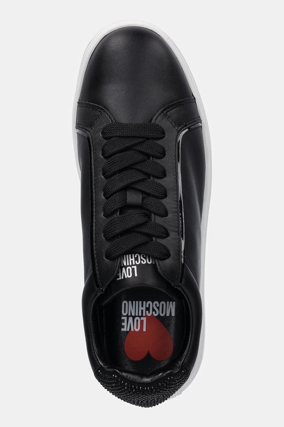 Love Moschino sneakersy skórzane czarny JA15184G1NIAC00A