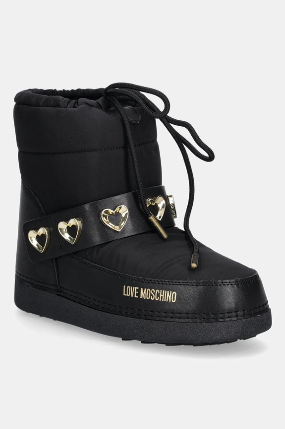 Sněhule Love Moschino textilní černá JA24182G1NISD00A