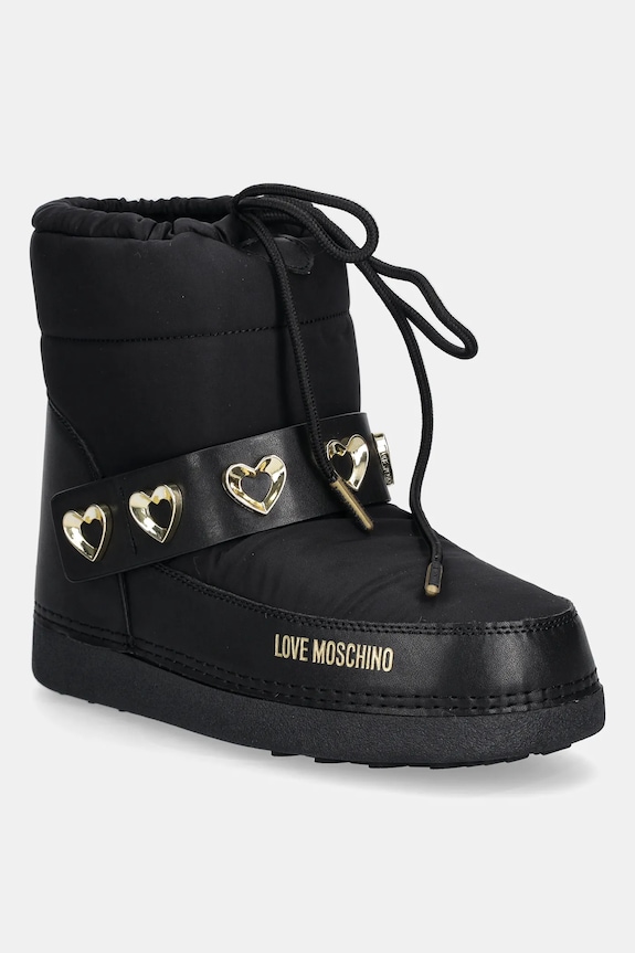 Sněhule Love Moschino textilní černá JA24182G1NISD00A