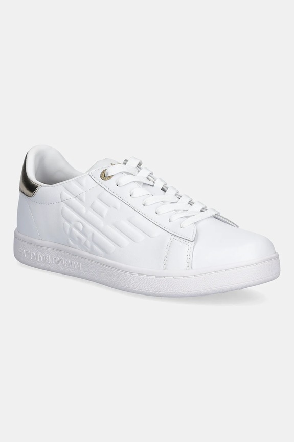 Кроссовки EA7 Emporio Armani кожа с покрытием белый AF10848.7X000331.M0015
