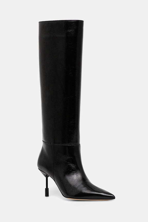Кожаные сапоги MSGM без утепления чёрный 3941MDS954.818.99