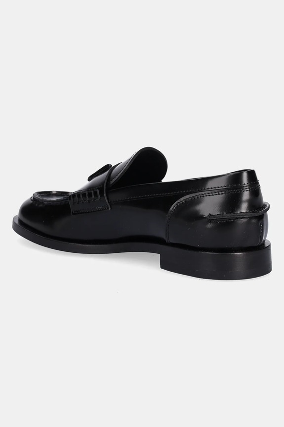 Obuwie MSGM mokasyny skórzane 3941MDS152.954.99 czarny