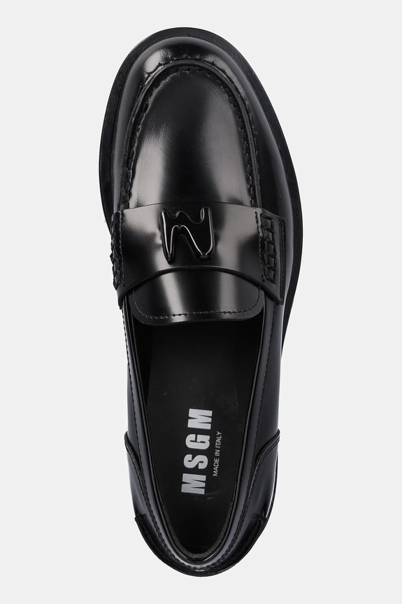 MSGM mokasyny skórzane czarny 3941MDS152.954.99
