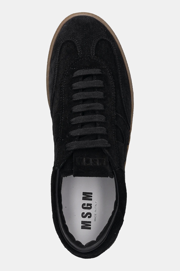 Semišové tenisky MSGM čierna 3941MDS021.996.99