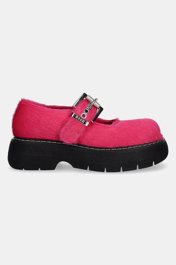 Semišové baleríny MSGM 3941MDS858.995.14 ružová AW25