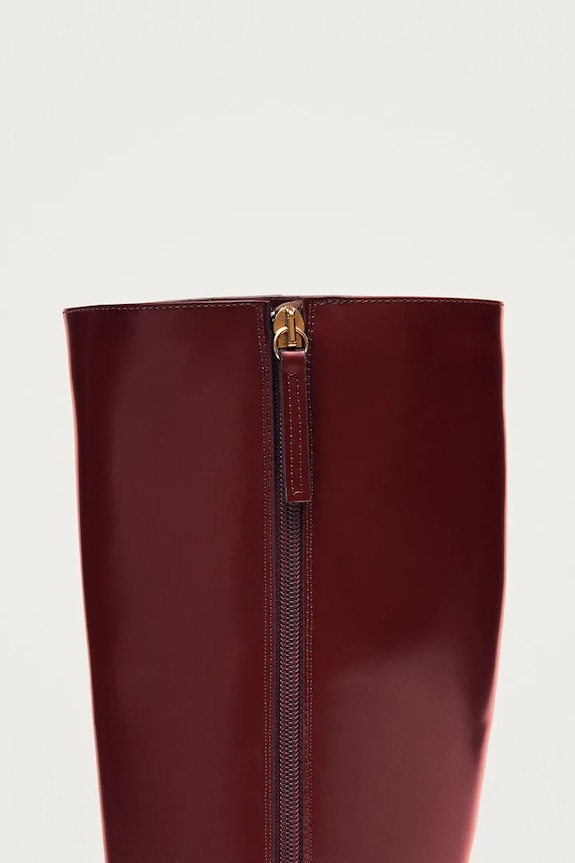 Kožené čižmy Alohas East Sleek burgundské S100826.01