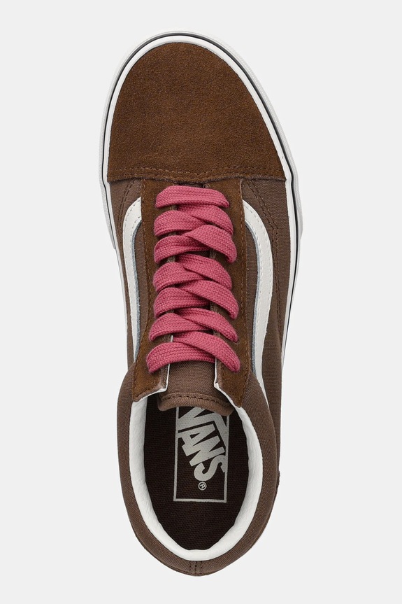 Σουέτ sneakers Vans Old Skool καφέ VN000D6WRPK1
