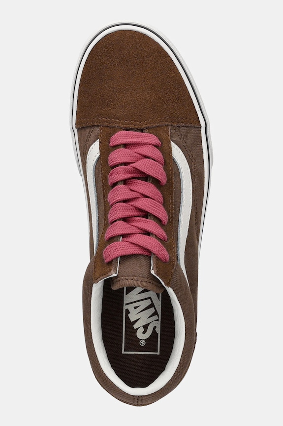 Σουέτ sneakers Vans Old Skool καφέ VN000D6WRPK1