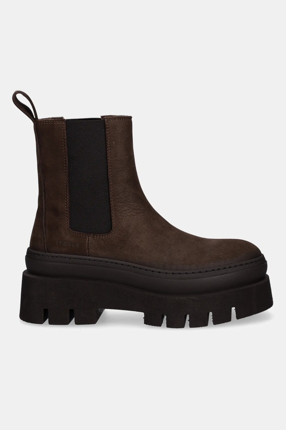 Gležnjače od nubuk kože Copenhagen CPH686.choco smeđa AW25
