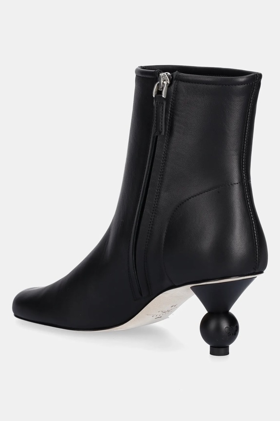 Obuwie Weekend Max Mara botki skórzane Acro 2525796014600.BLACK czarny