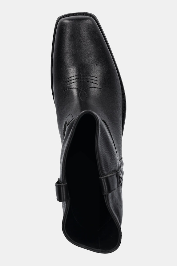 Weekend Max Mara bőr csizma Ranch fekete 2525796034600.BLACK