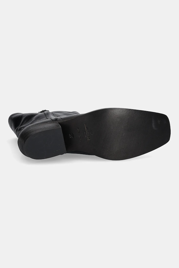 Weekend Max Mara bőr csizma Ranch 2525796034600.BLACK fekete