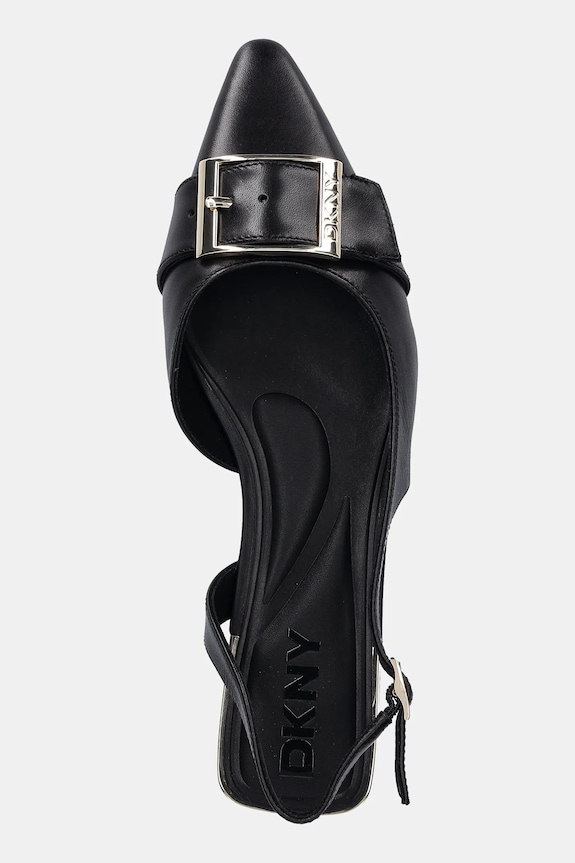 Dkny balerini de piele Clemma negru K3590639.BLK