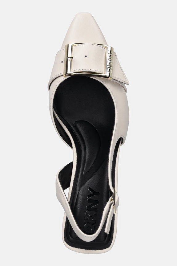 Kožne štikle Dkny Neaira bež K3566348.CNT