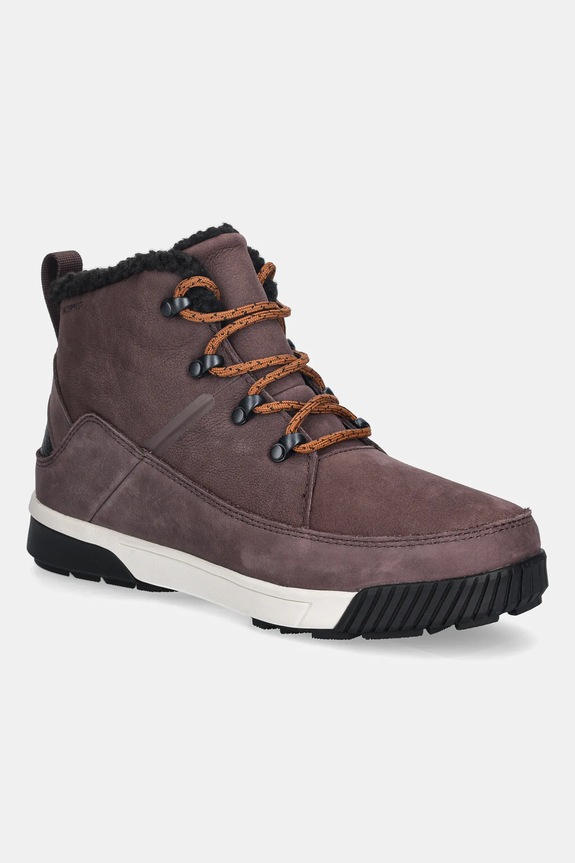 The North Face śniegowce Sierra Mid Lace lekko ocieplane czerwony NF0A4T3XC9R1