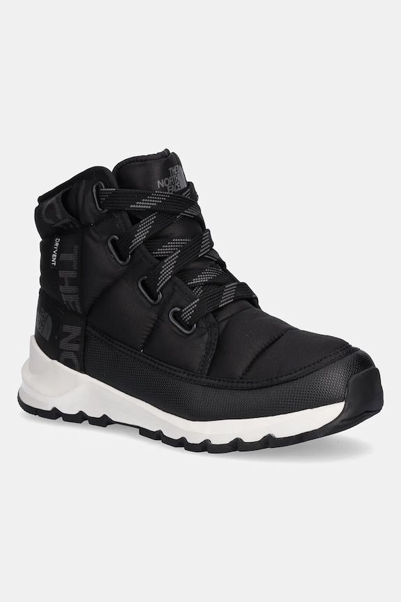Παιδικές μπότες χιονιού The North Face Thermoball Lace Up συνθετικό μαύρο NF0A817WKT01