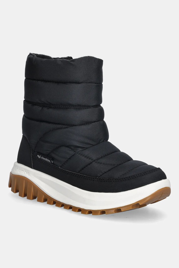 Columbia śniegowce SNOWTROT MID imitacja skóry licowej czarny 2075111