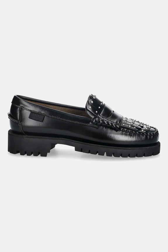 Weekend Max Mara mocasini de piele Weekendanlug 2525526015600.BLACK negru AW25