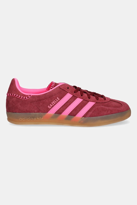 Semišové tenisky adidas Originals Gazelle Indoor W JS1403 burgundské AW25