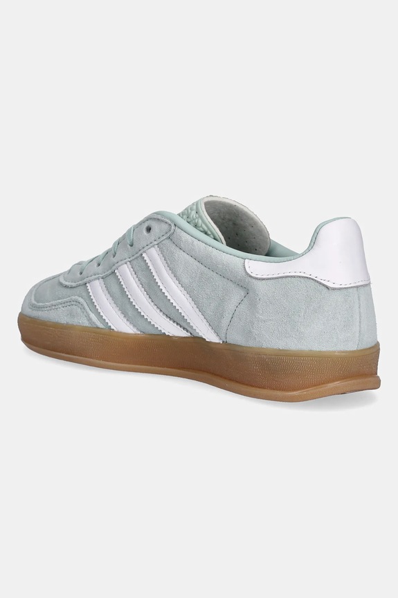 Boty Semišové tenisky adidas Originals Gazelle Indoor W JS1396 tyrkysová