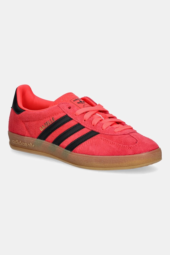 adidas Originals sneakersy zamszowe Gazelle Indoor imitacja skóry licowej czerwony JR6304