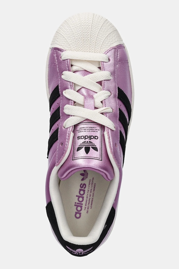 Δερμάτινα sneakers adidas Originals Superstar II W μωβ JS4008