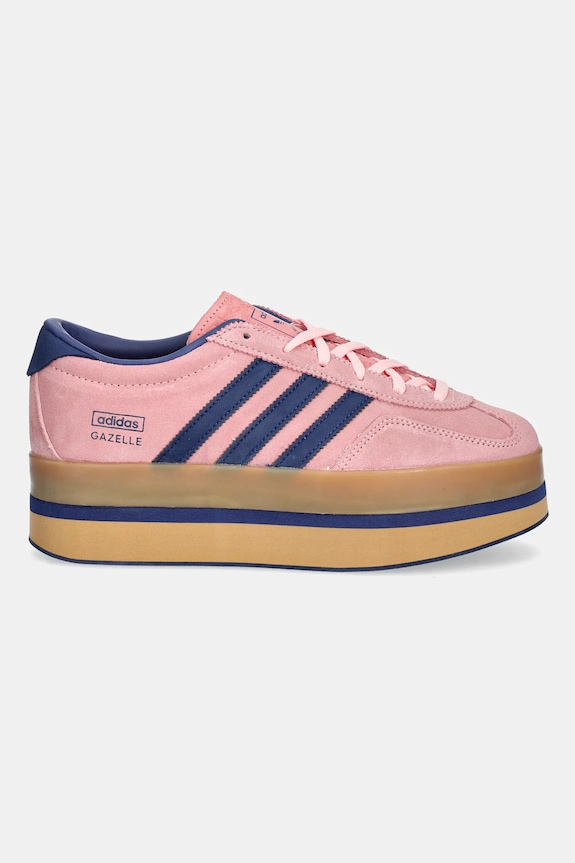 Semišové tenisky adidas Originals Gazelle Stack W JS3926 ružová AW25