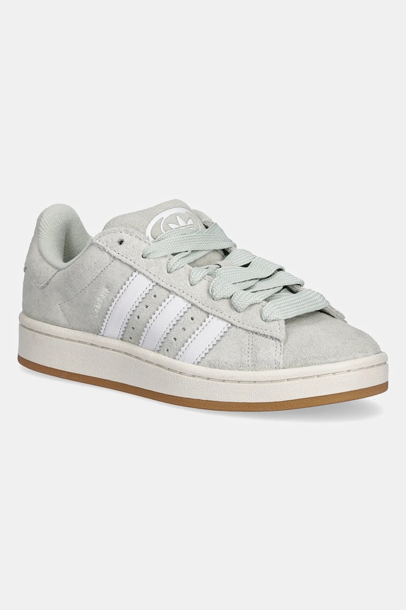 Tenisice od brušene kože adidas Originals Campus 00S ravni zelena JQ8348