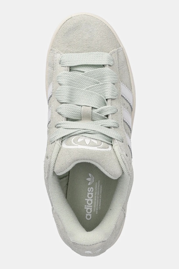 Tenisice od brušene kože adidas Originals Campus 00S zelena JQ8348