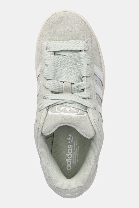 Tenisice od brušene kože adidas Originals Campus 00S zelena JQ8348