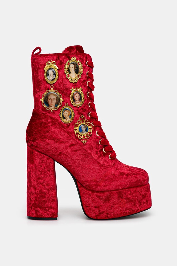 Μποτάκια Koi Footwear The Six Shadows DBP16 κόκκινο AW25
