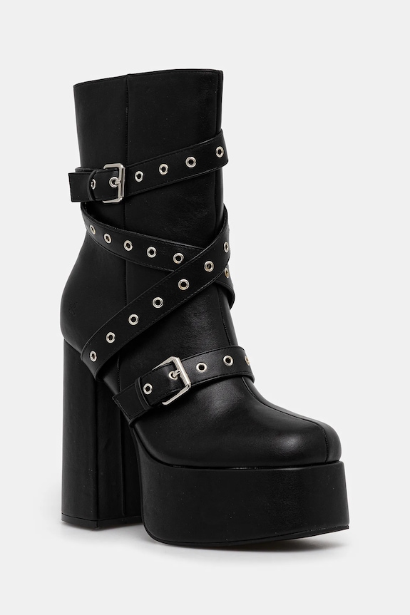 Μποτάκια Koi Footwear Altmeri με φερμουάρ μαύρο DBP94