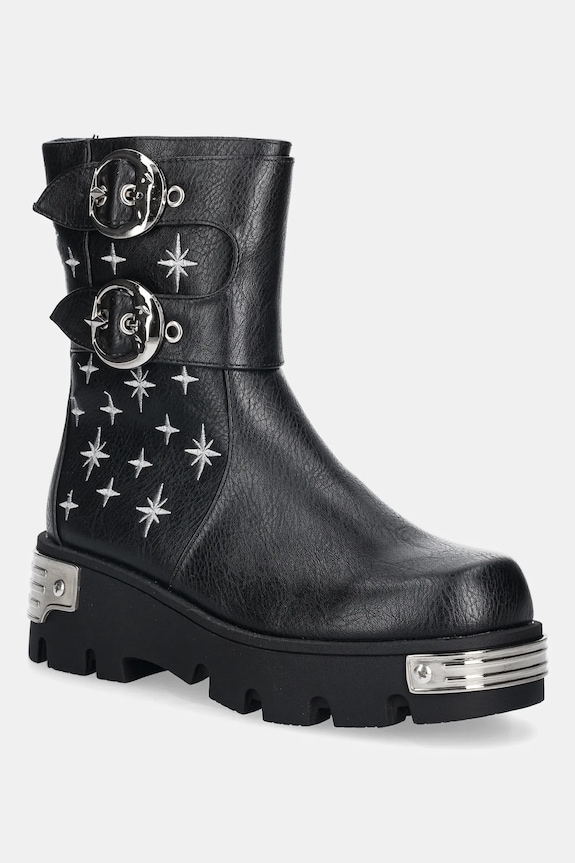Členkové topánky Koi Footwear Eclipsed Rituals jemné zateplenie čierna KK24
