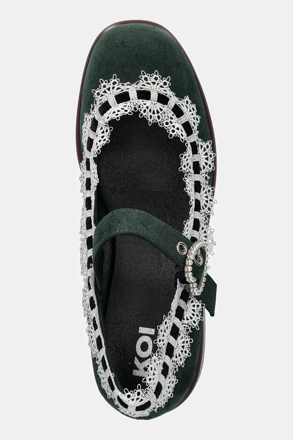 Koi Footwear decolletè Tira Mary Jane verde ND37