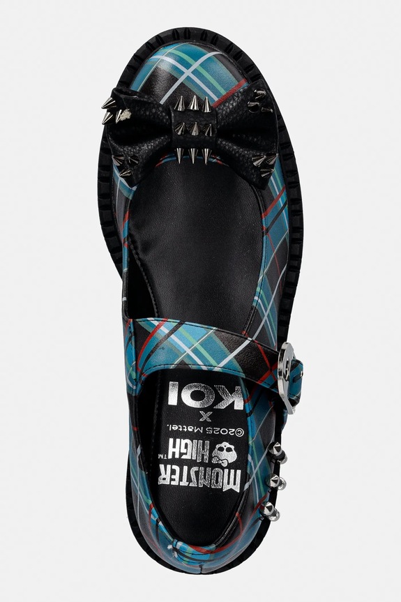 Koi Footwear balerina x Monster High Simulacrums Plaid türkiz SWA.57