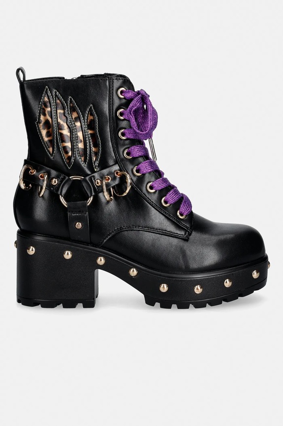 Koi Footwear bokacsizma x Monster High Lucia Werewolf Military ND33W fekete AW25