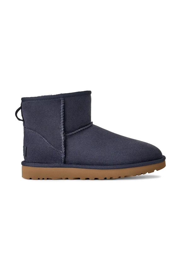 Semišové snehule UGG Classic Mini II zateplené tmavomodrá 1016222.DKN