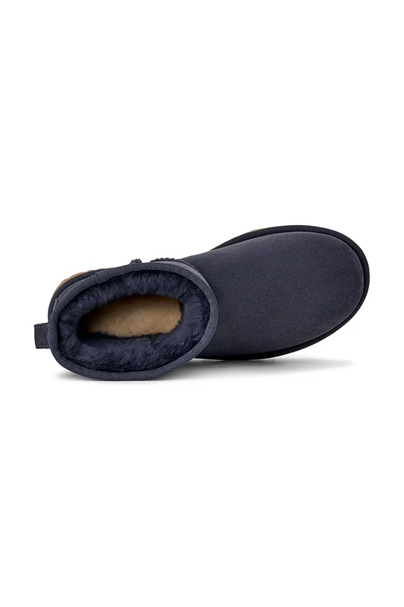 Semišové snehule UGG Classic Mini II 1016222.DKN tmavomodrá